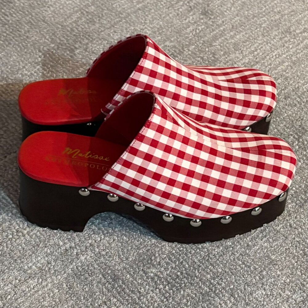 Matisse Miller Wood-Bottom Heeled Clogs (US 7)